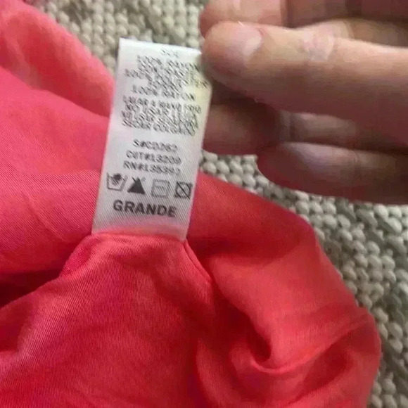 Peachy pink muslin and lace style dress - Picture 6 of 6